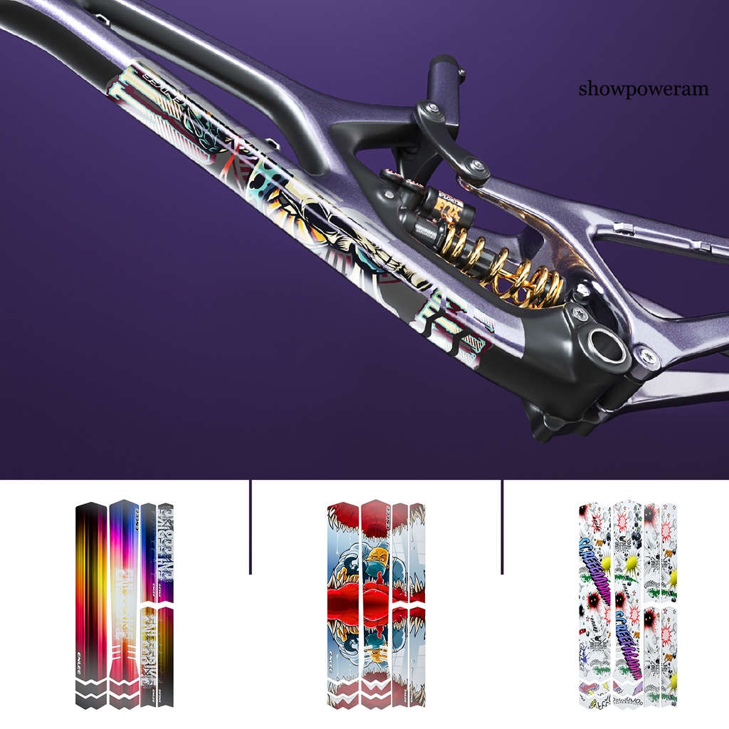 Bộ Miếng Dán Trang Trí Khung Xe Đạp SP-1 Bằng TPU Chống Nước Chống Trầy Xước Họa Tiết Hoạt Hình