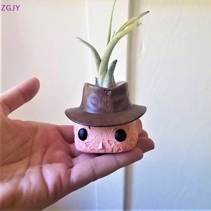 Chậu Hoa Mini Hình Đầu Lâu Kinh Dị Vui Nhộn Cho Dịp Halloween Mới