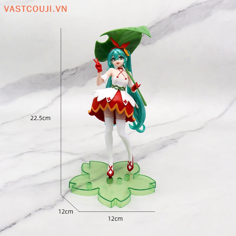 Mô Hình Nhân Vật Hatsune Miku Cầm Lá 13cm