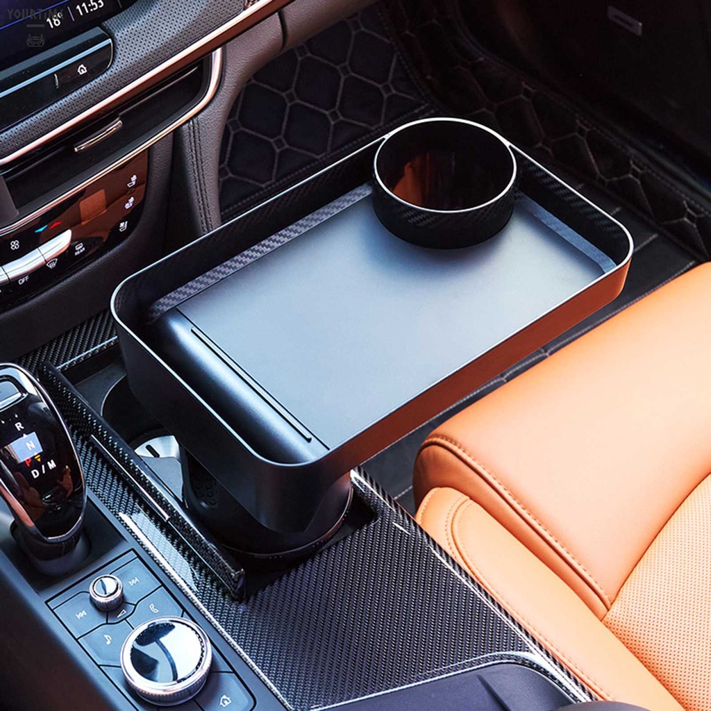 Giá Đỡ Cốc Nước Trên Xe Hơi Có Khay Tháo Rời Được Tiện Lợi
