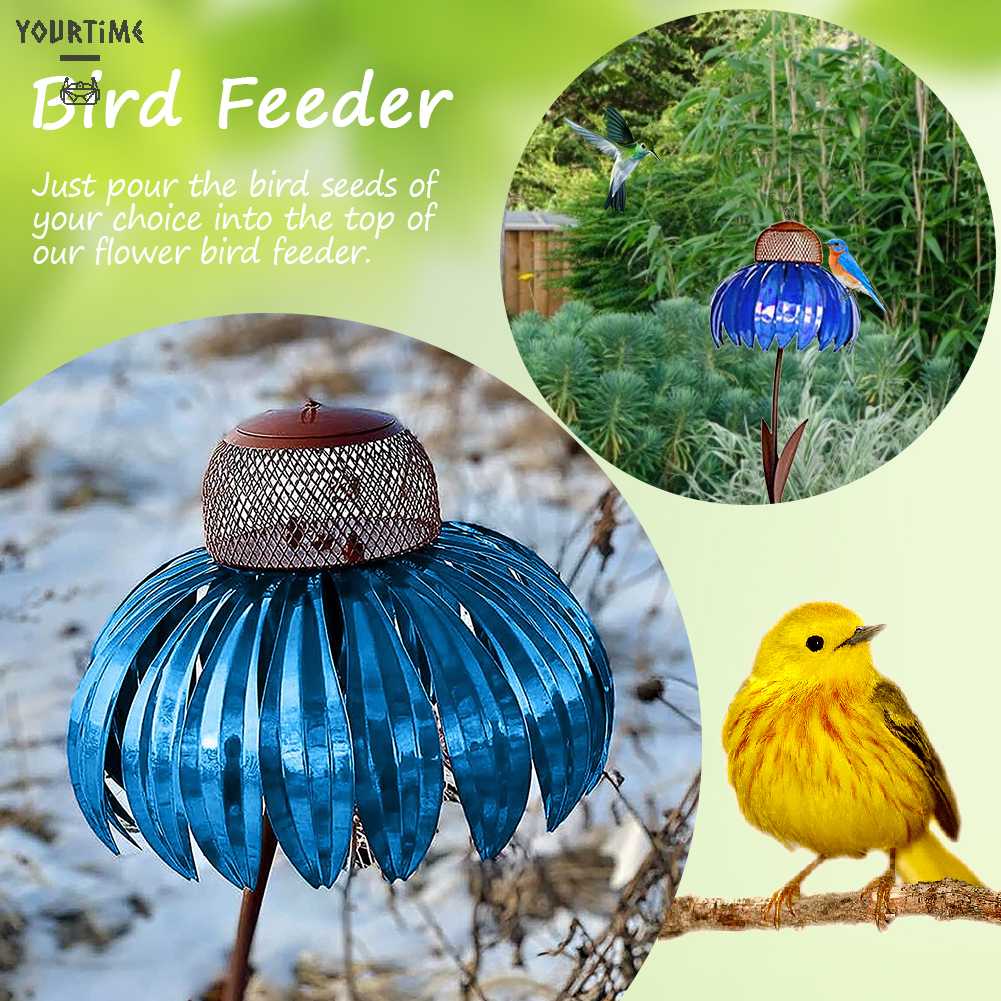 Lọ Đựng Thức Ăn Bằng Kim Loại Chống Ăn Mòn Tiện Dụng Cho Sân Vườn