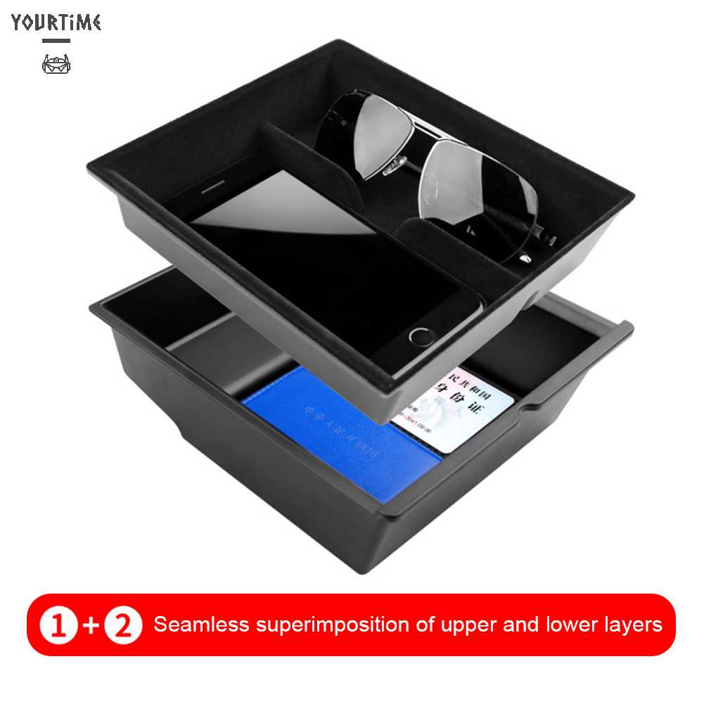 Hộp Đựng Vật Dụng Hai Tầng Chống Sốc Chống Trượt Cho Tesla Model 3 / Y