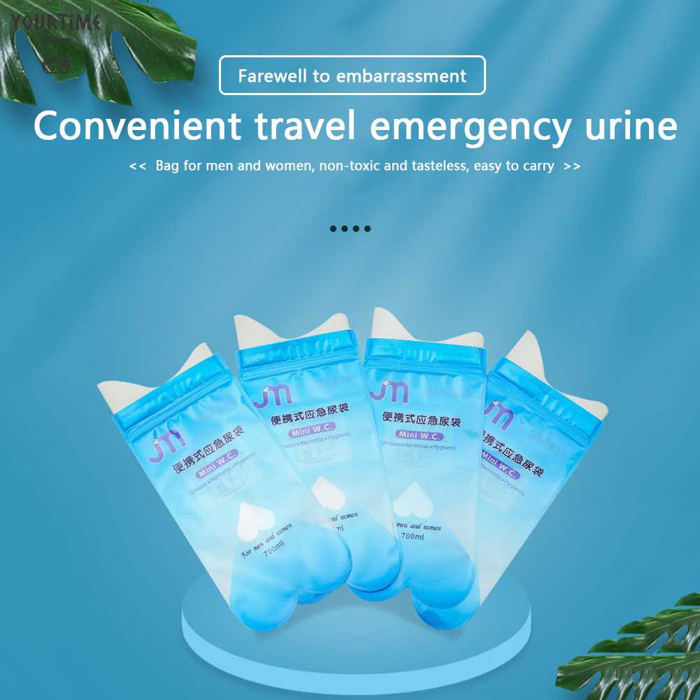 Set 4 Túi Đi Tiểu Khẩn Cấp Sử Dụng Một Lần Tiện Lợi