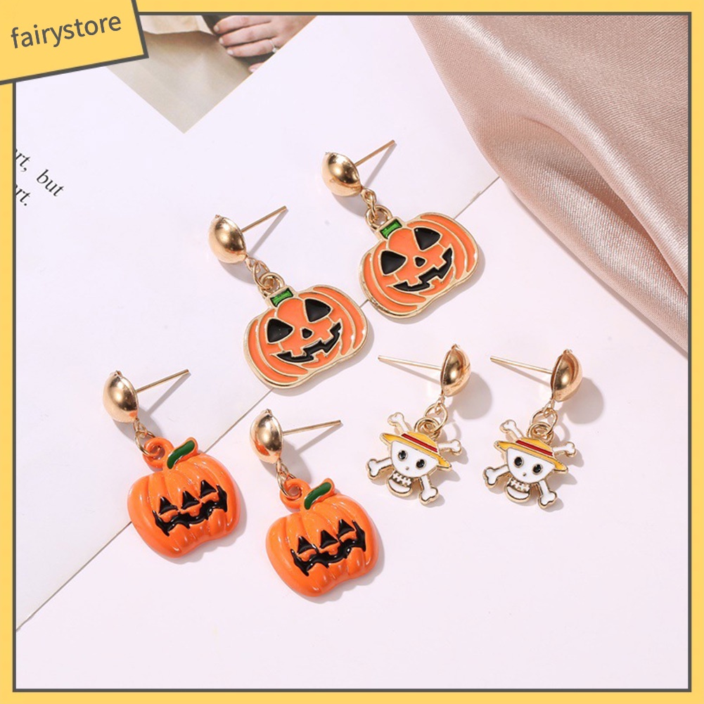 Bông Tai Hình Hoa Tuyết / Bí Ngô / Cây Thông Giáng Sinh Thời Trang Cho Nữ