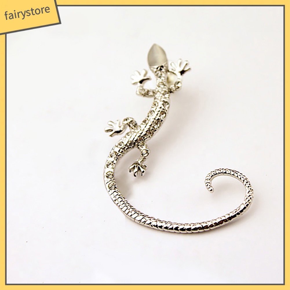 Khuyên Vành Tai Hình Thằn Lằn Đính Đá Thời Trang Cho Nữ