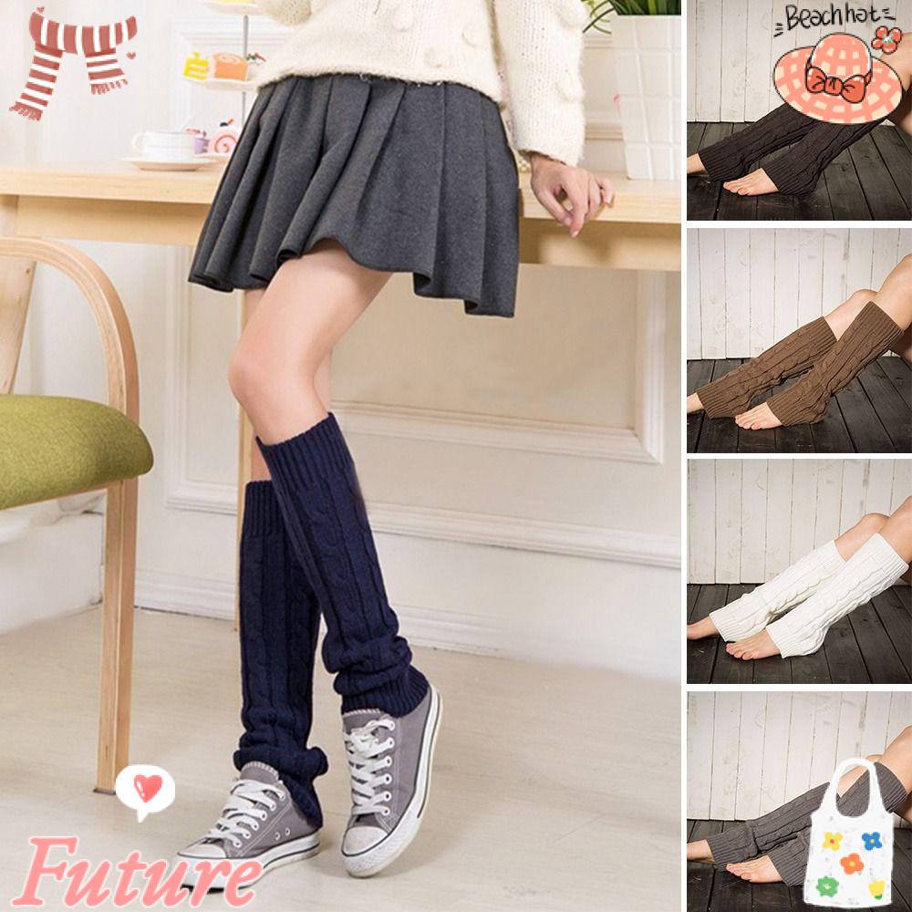 Vớ Dài Giữ Ấm Màu Sắc Đơn Giản Thời Trang