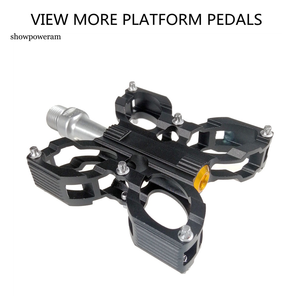 Set 2 Bàn Đạp Xe Đạp Bằng Hợp Kim Nhôm 9 / 16inch