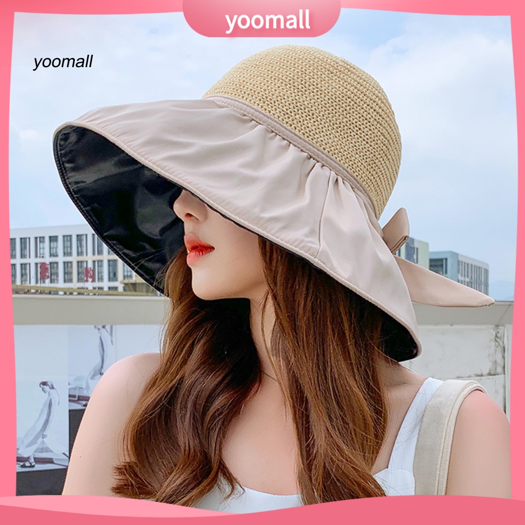 Mũ Tai Bèo Vành Rộng Chống Tia UV Có Thể Điều Chỉnh Kích Cỡ Cho Nữ