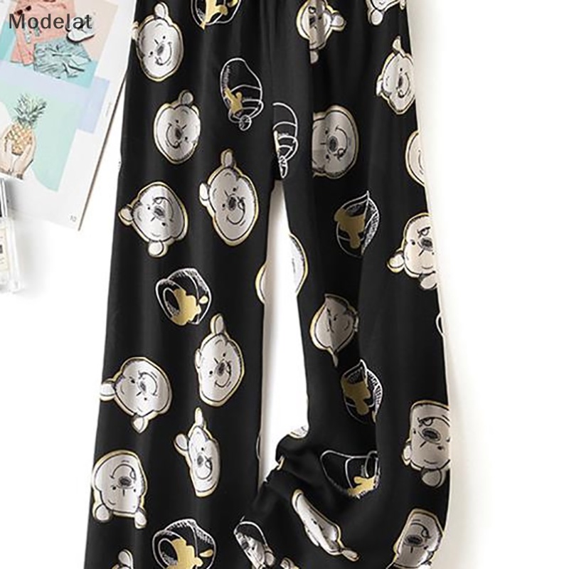 Mfc Quần ống rộng Chất Liệu Cotton Lụa Thời Trang Mùa Hè Cho Nữ