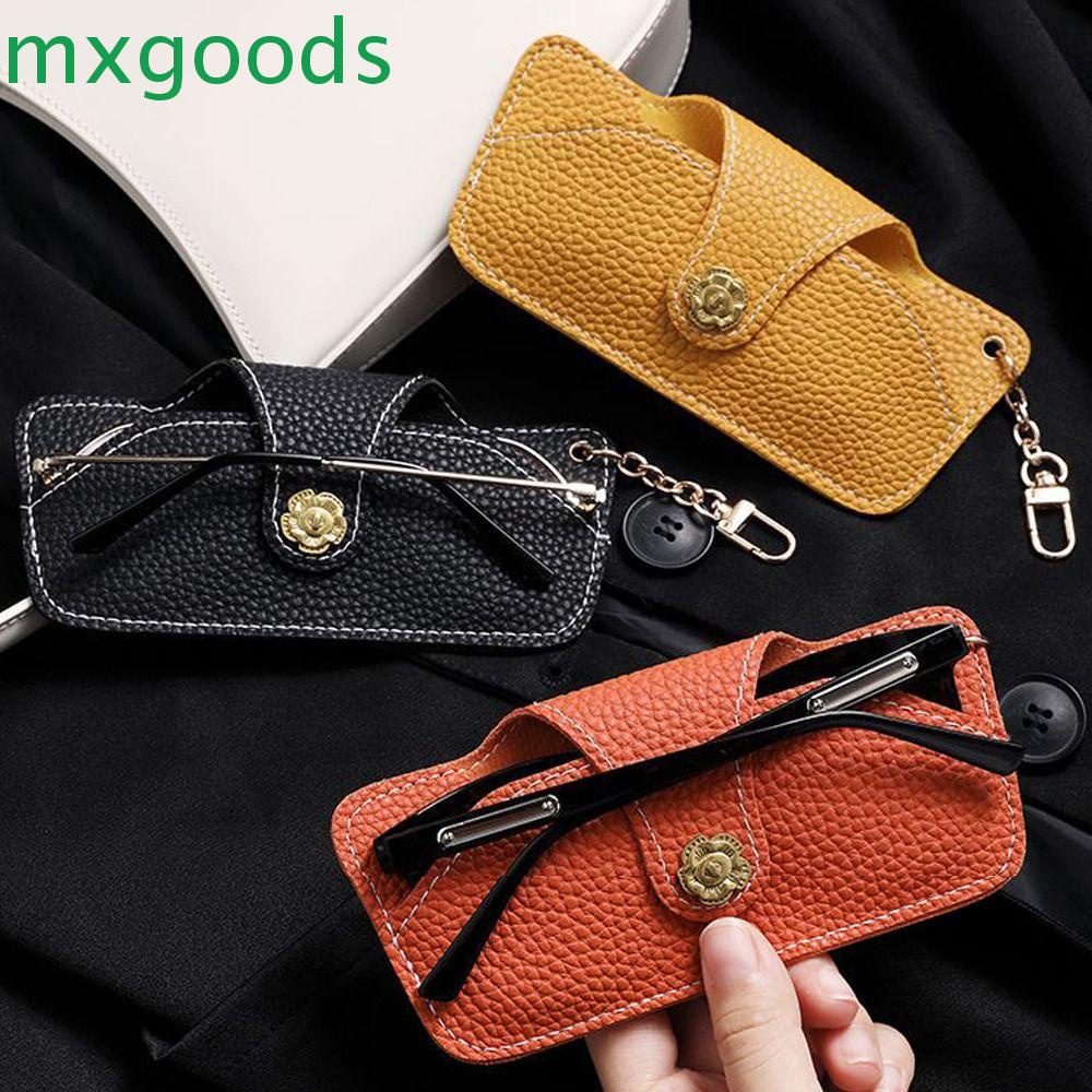 Mxgoods Hộp Đựng Mắt Kính Chống Thấm Nước Có Móc Khóa Bảo Vệ Mắt Kính Hình Hoa Trà Phong Cách Hàn Quốc Cho Nữ