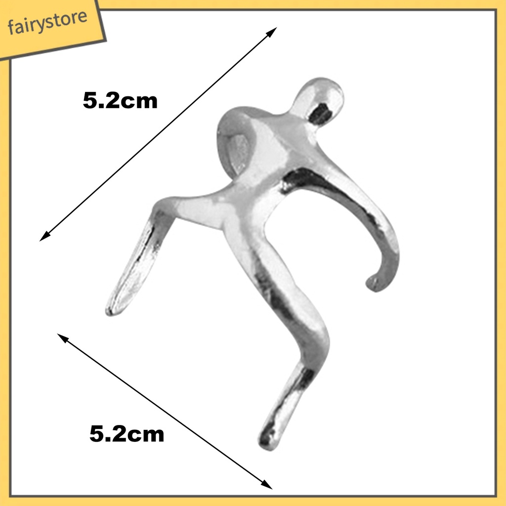 1 Khuyên Kẹp Vành Tai Hình Người Nhỏ Không Xỏ Lỗ Dành Cho Nữ