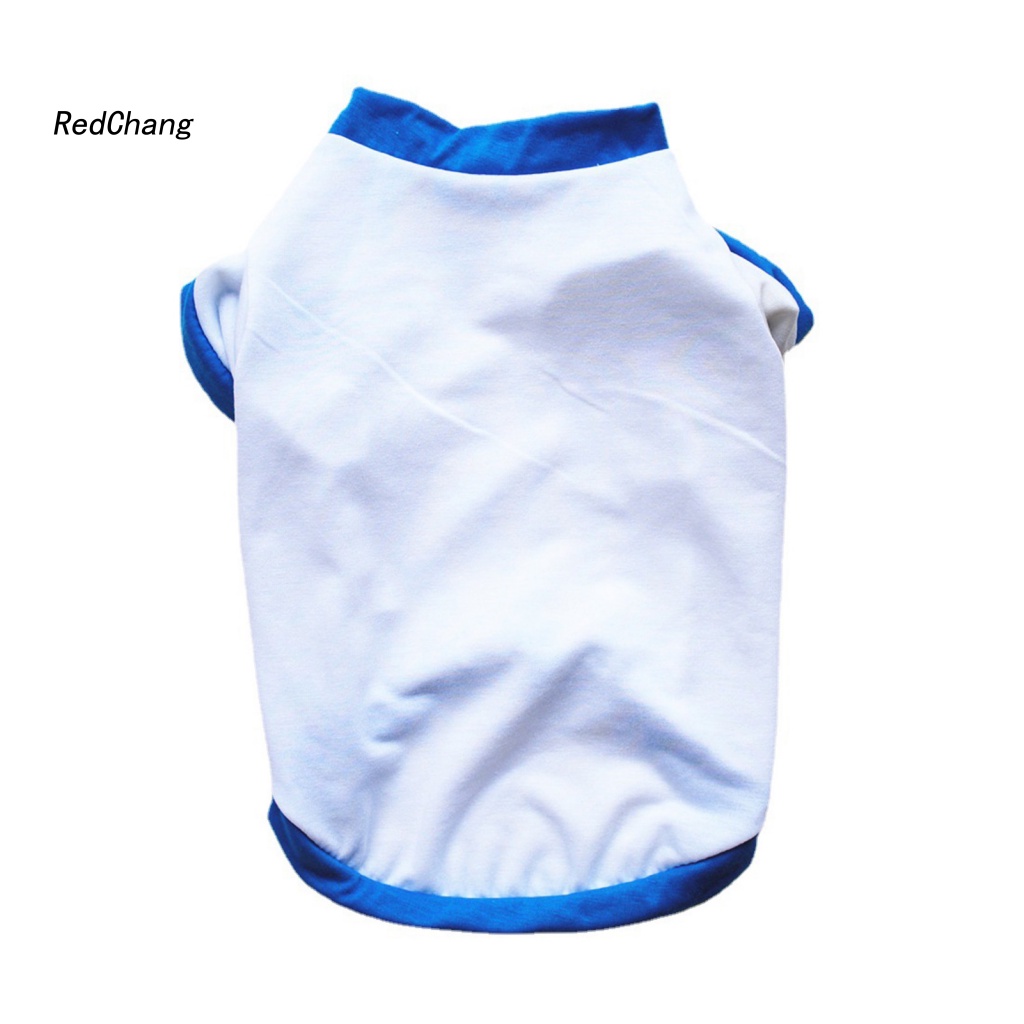 Rc ~ Áo Thun Mềm Thoáng Khí Tay Ngắn Mùa Hè Đơn Giản Cho Cún Cưng