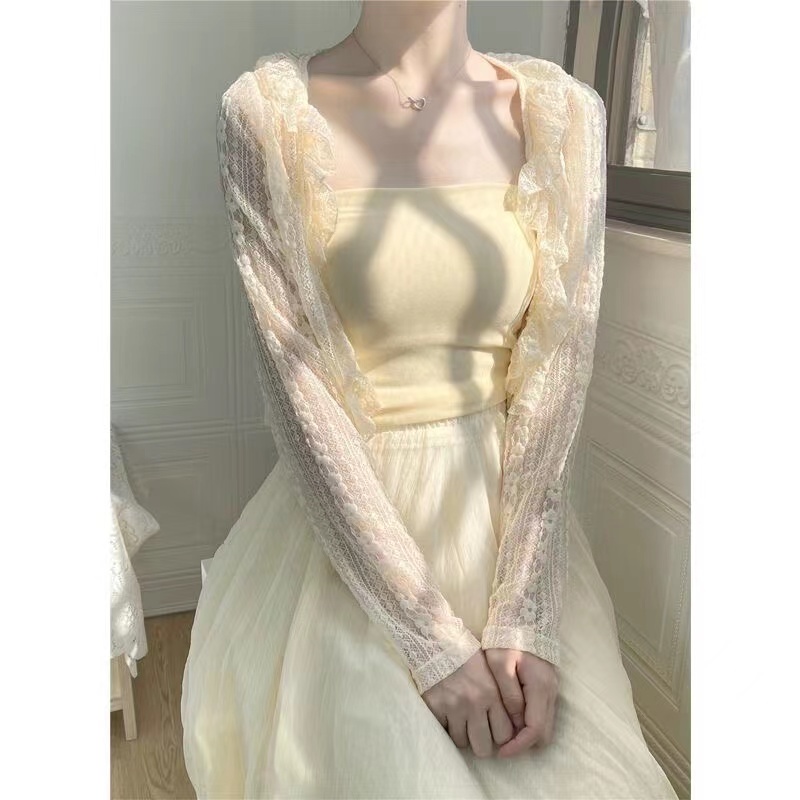 Áo Sơ Mi Voan Cổ Chữ V Thắt Dây Thanh Lịch Hợp Thời Trang Hè