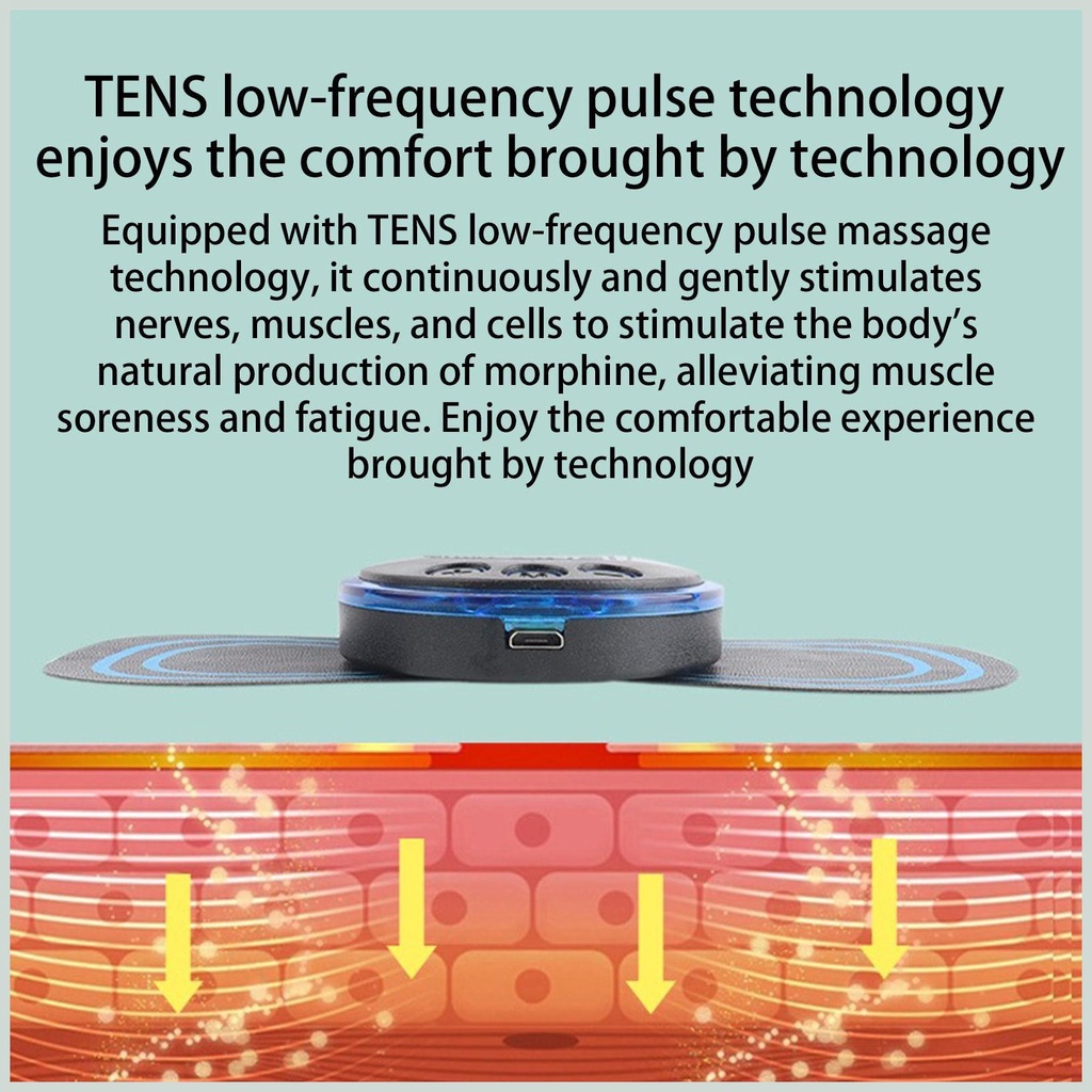 Mát xa vai điện EMS Mini, Mát xa cánh bướm EMS di động thông minh, Lót mát xa cơ bắp thông minh để vai và cổ