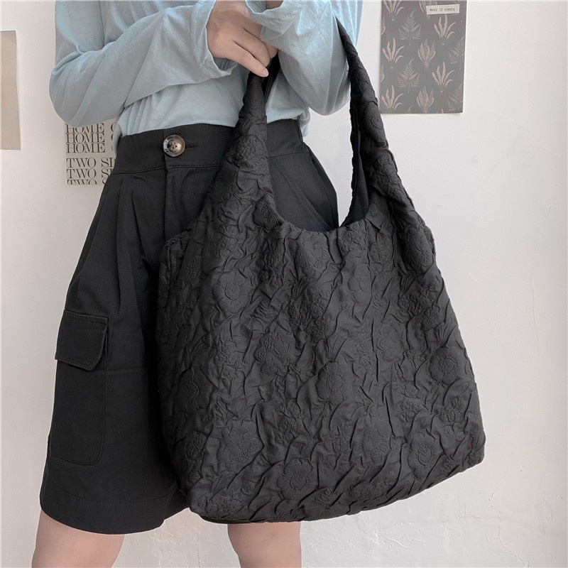 Túi đeo dưới cánh tay Bằng cotton Phong Cách Hàn Quốc 2023 Mới