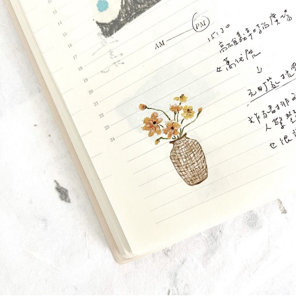 Sticker Pion print-on trang trí junk journal