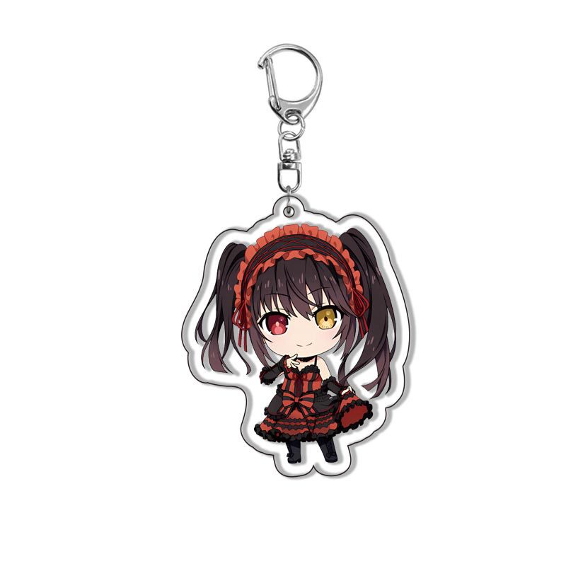 Móc Chìa Khóa acrylic Hình Nhân Vật Phim date a live Nhật Bản