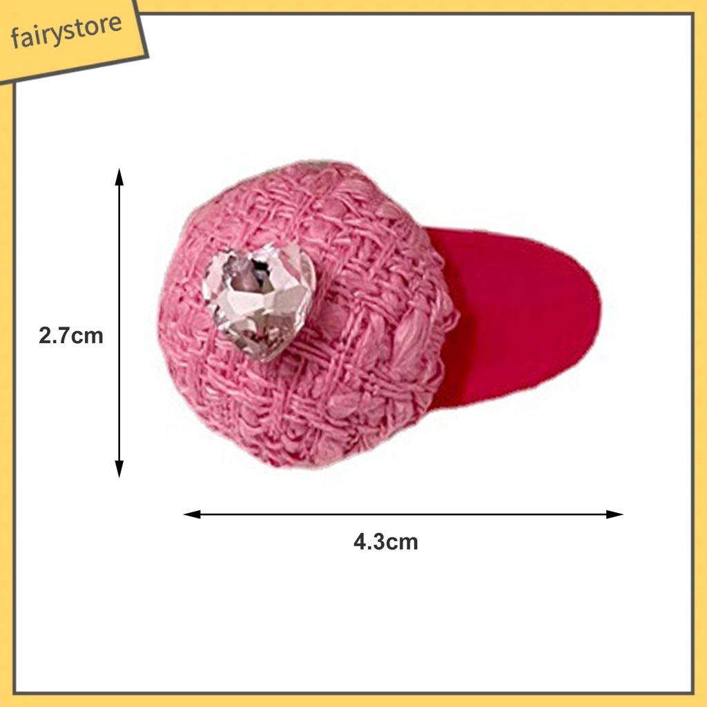 Kẹp Tóc Hình Nón Đính Đá Trái Tim Màu Sắc Ngọt Ngào Nhẹ Nhàng Chống Trượt Cho Nữ