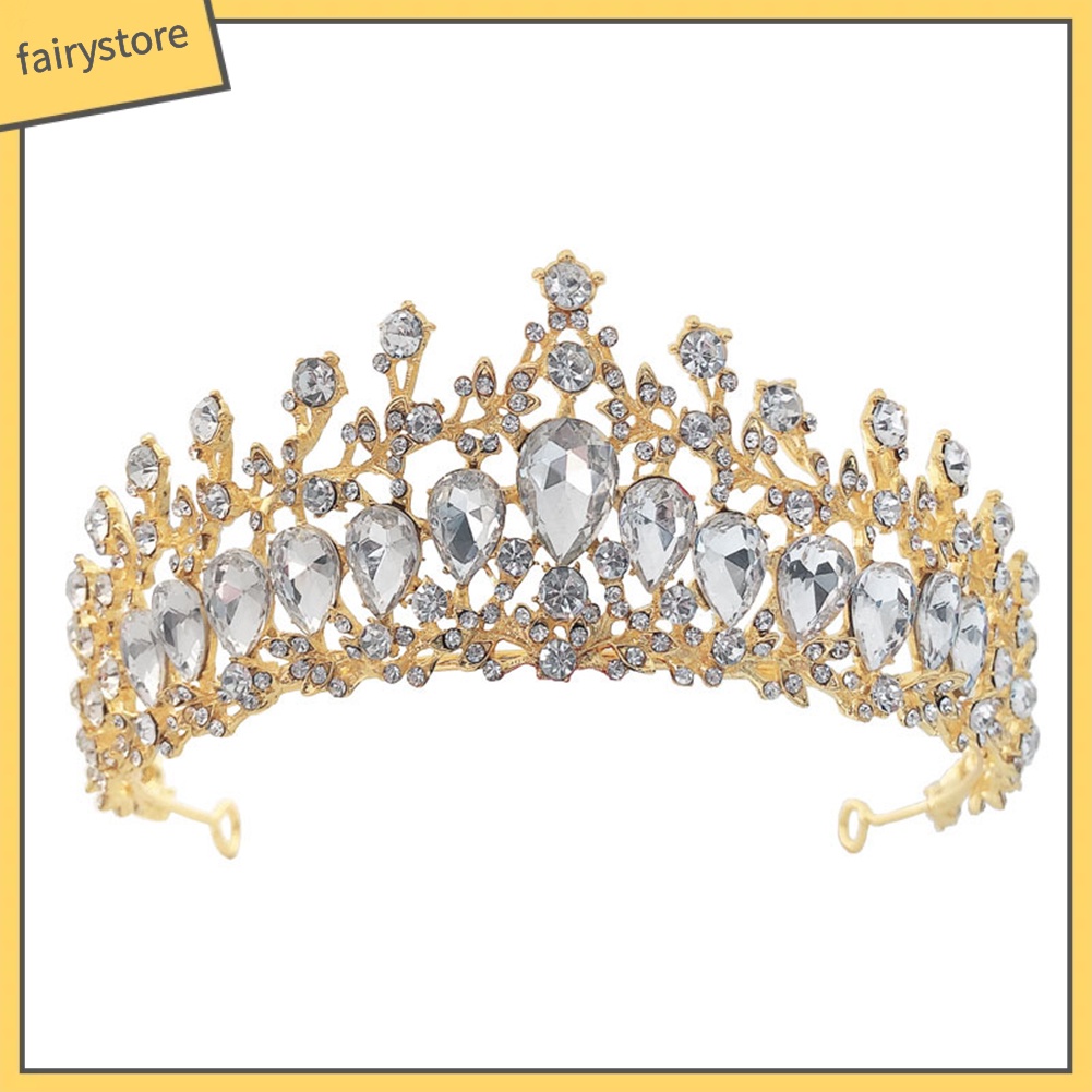 Cài Tóc Hình Vương Miện Đính Đá Sang Trọng Cho Cô Dâu
