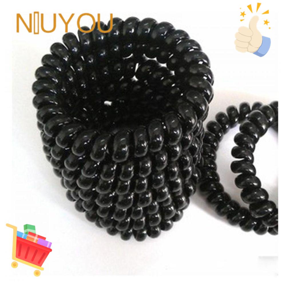 Bộ 5 Dây Cột Tóc Dạng Xoắn Đàn Hồi Thời Trang Cho Nữ