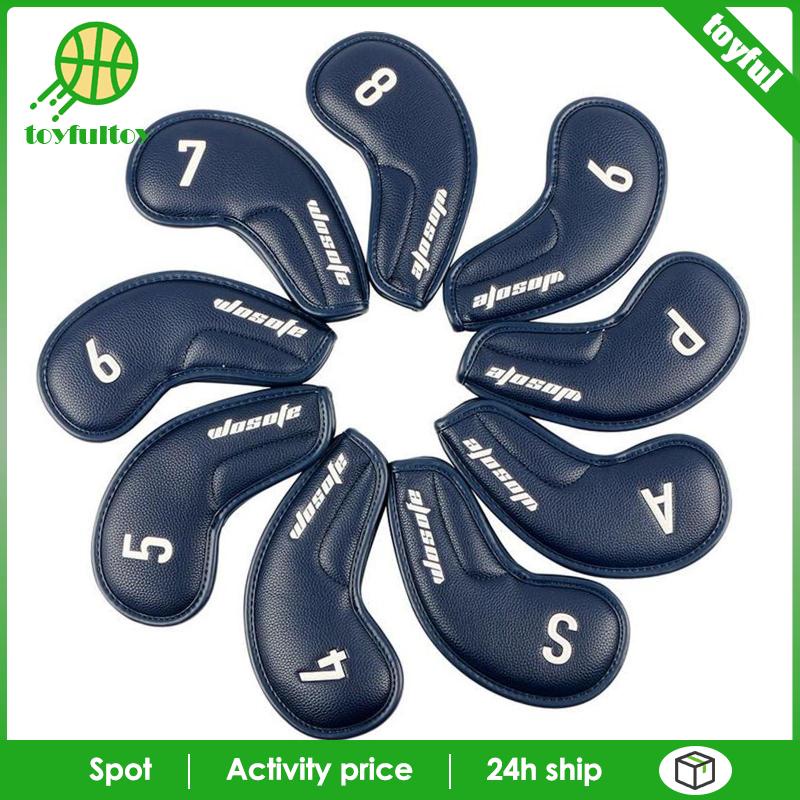 Set 9 Vỏ Bọc Đầu Gậy Đánh Golf Bằng Sắt Chuyên Dụng