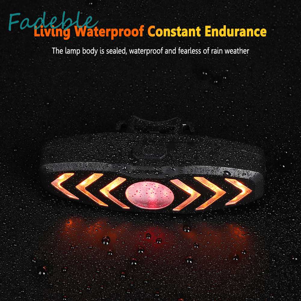 Đèn LED Tín Hiệu Xi Nhan Gắn Đuôi Xe Đạp Chống Thấm Nước Kèm Chuông Tiện Dụng