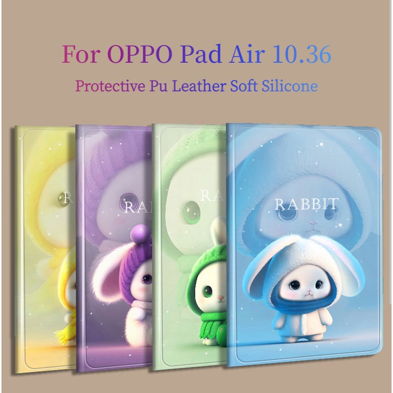 Vỏ Bao Da PU Máy Tính Bảng Phối PC Nắp Lật Chống Mồ Hôi Cho OPPO Pad Air 2022 Tablet 10.36 "OPD2102 X21N2