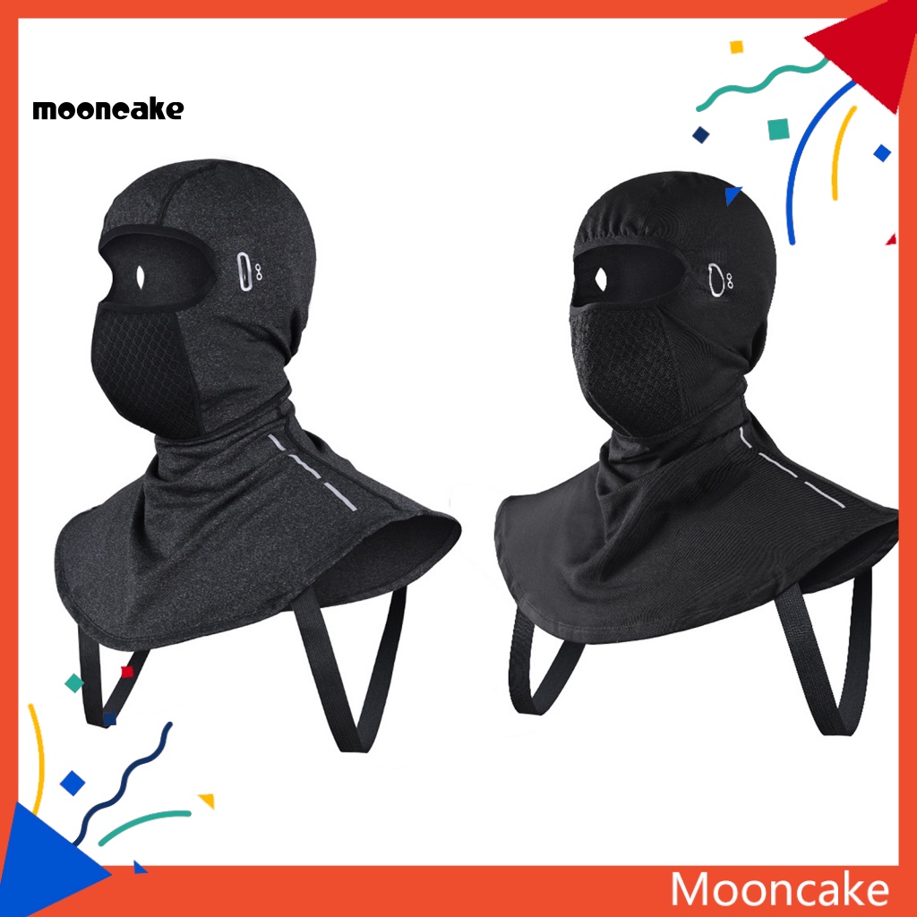 &lt; Mooncake &gt; Mặt Nạ Bảo Vệ Mặt Không Phai Mềm Mại Phản Quang Bảo Vệ Khi Đi Xe Đạp Trượt Tuyết Unisex