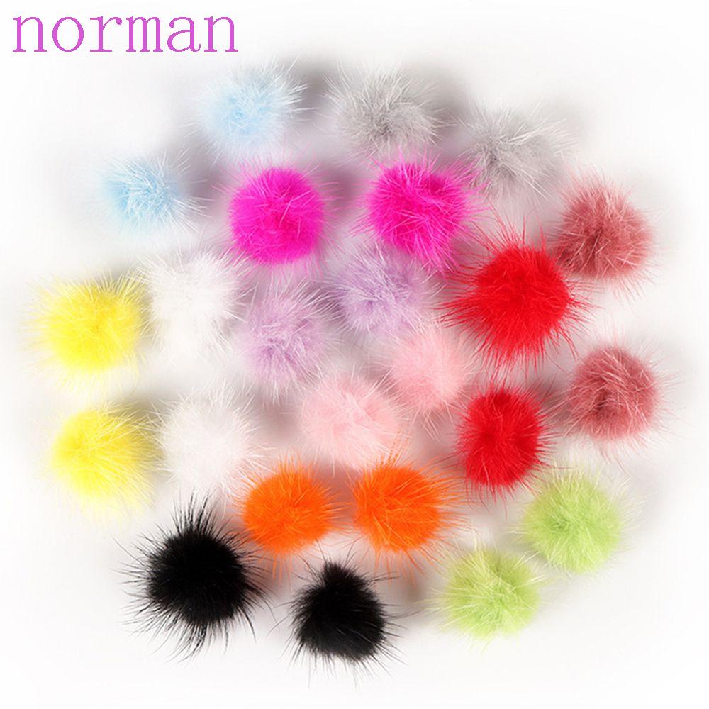 Phụ Kiện Trang Trí Móng Tay 3D Hình Quả Cầu Lông Mềm Có Thể Tháo Rời