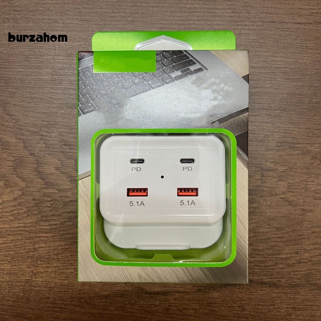 Cục Sạc Nhanh Hai Cổng USB PD Kép Chống Cháy Nổ An Toàn Cho Điện Thoại Apple Android