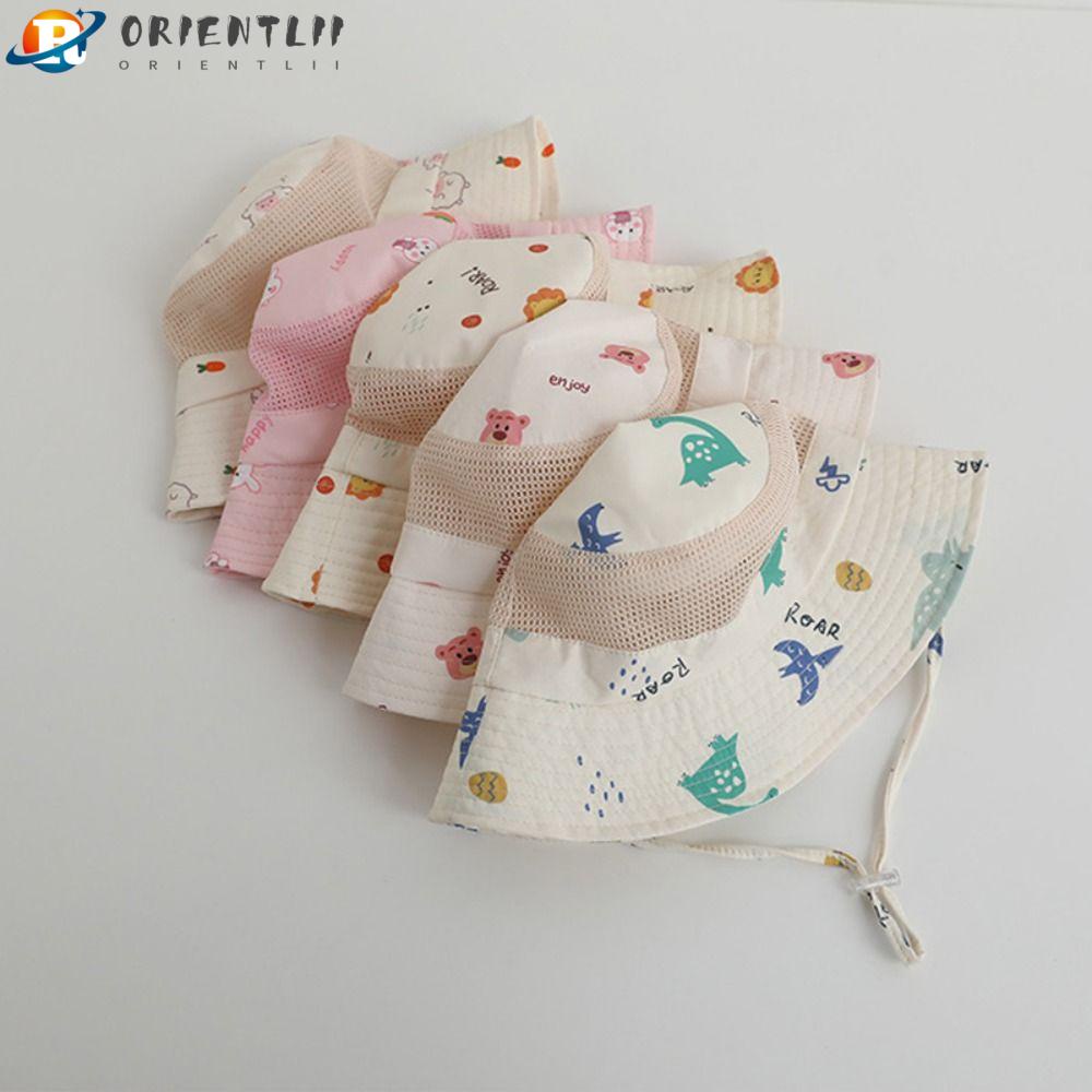 Nón Vành Chống Tia UV In Họa Tiết Hoạt Hình Xinh Xắn Theo Phong Cách Mùa Hè Dành Cho 3-8 Tuổi