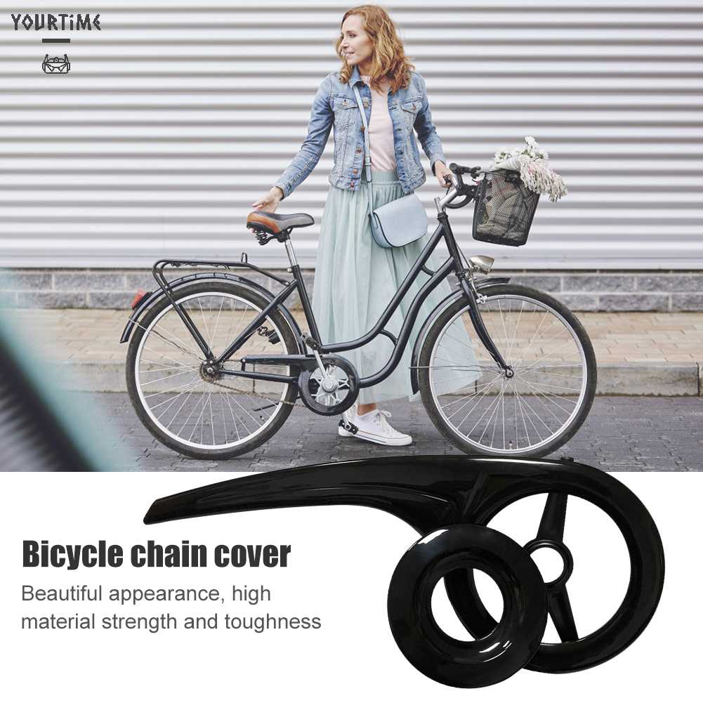 Vỏ Nhựa Bảo Vệ Dây Xích Xe Đạp 40-44 Răng Màu Đen