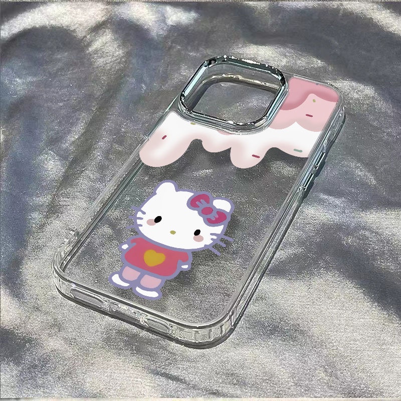 ✅Ốp Điện Thoại Mềm Chống Sốc Hình Mèo / Kem Cho Iphone 14pro 7iPhone12 8Plus max11 13KT 6TOI