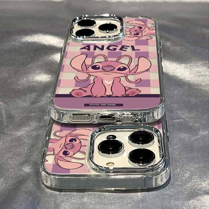 ✅Ốp Điện Thoại Dẻo Họa Tiết Kẻ Sọc Màu Tím Đơn Giản Chống Sốc Cho Iphone 7 13 14pro plus11maxiPhone12 8 1AE5