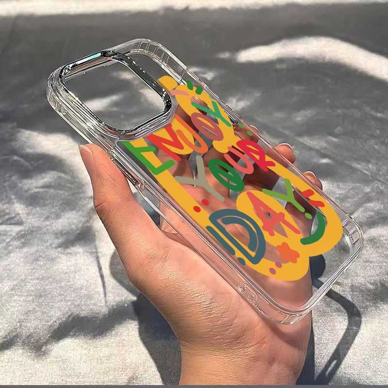 ✅Ốp Điện Thoại Mềm Chống Sốc In Chữ Tiếng Anh Đơn Giản Cho Iphone 14promax / Apple iPhone12813plus 7 11ins