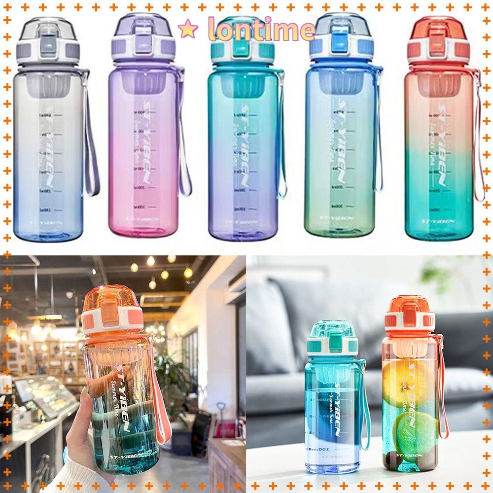 Bình Nước Thể Thao Bằng Nhựa Dung Tích Lớn Có Bộ Lọc Tháo Rời Tiện Dụng