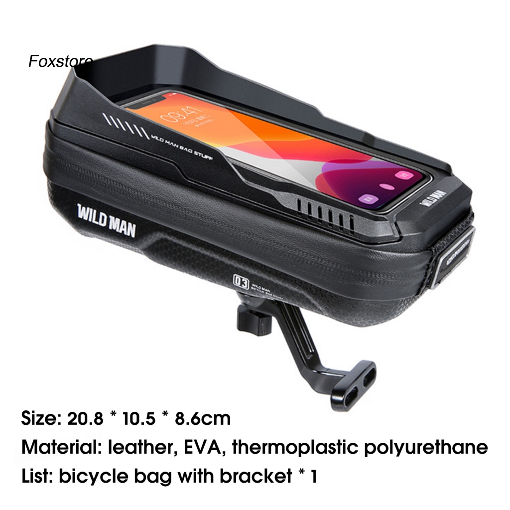 Túi Đựng Đồ Dùng Gắn Ghi Đông Xe Đạp Vỏ Cứng Gọn Nhẹ Tiện Dụng