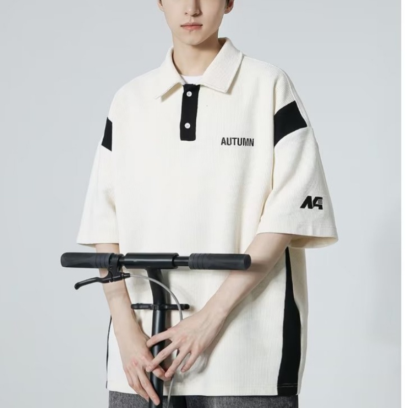 Áo Thun polo Tay Ngắn Dáng Rộng Phong Cách Thời Trang Mới