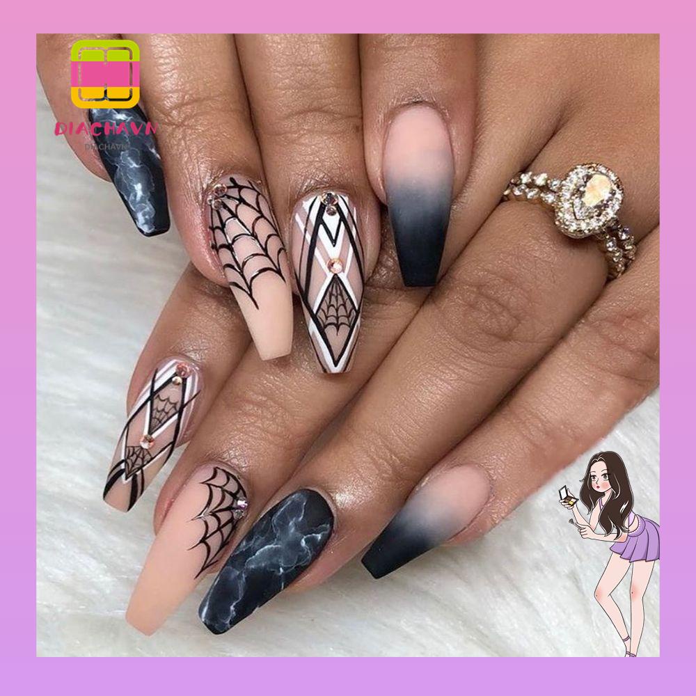 Hộp 24 Móng Tay Giả Ballerina Có Thể Tháo Rời