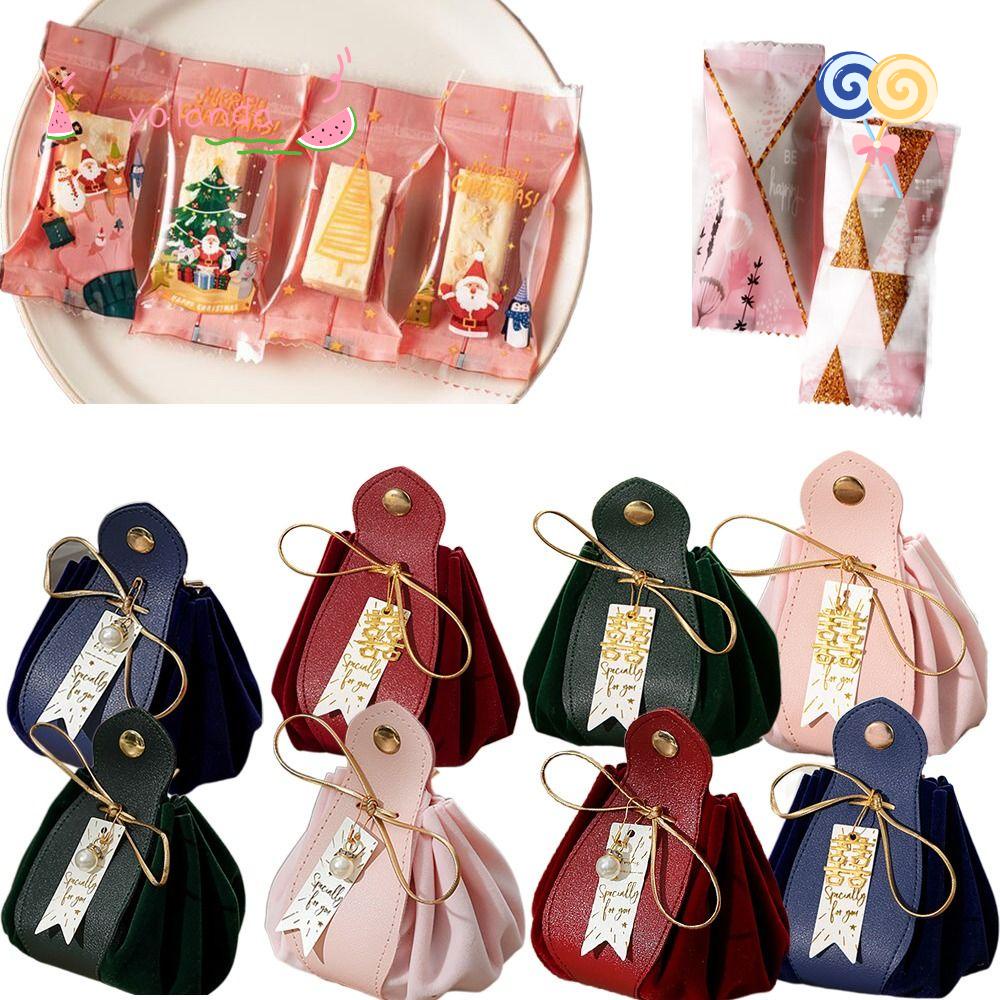 Túi Da Dây Rút Dùng Đựng Quà Cưới / Đường Tắm Độc Đáo Xinh Xắn DIY