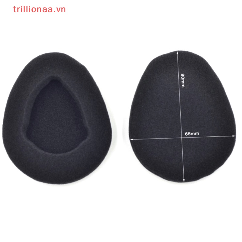 1 Cặp Miếng Đệm Tai Nghe Không Dây Hồng Ngoại Thay Thế 80x65mm Cho Xe Hơi