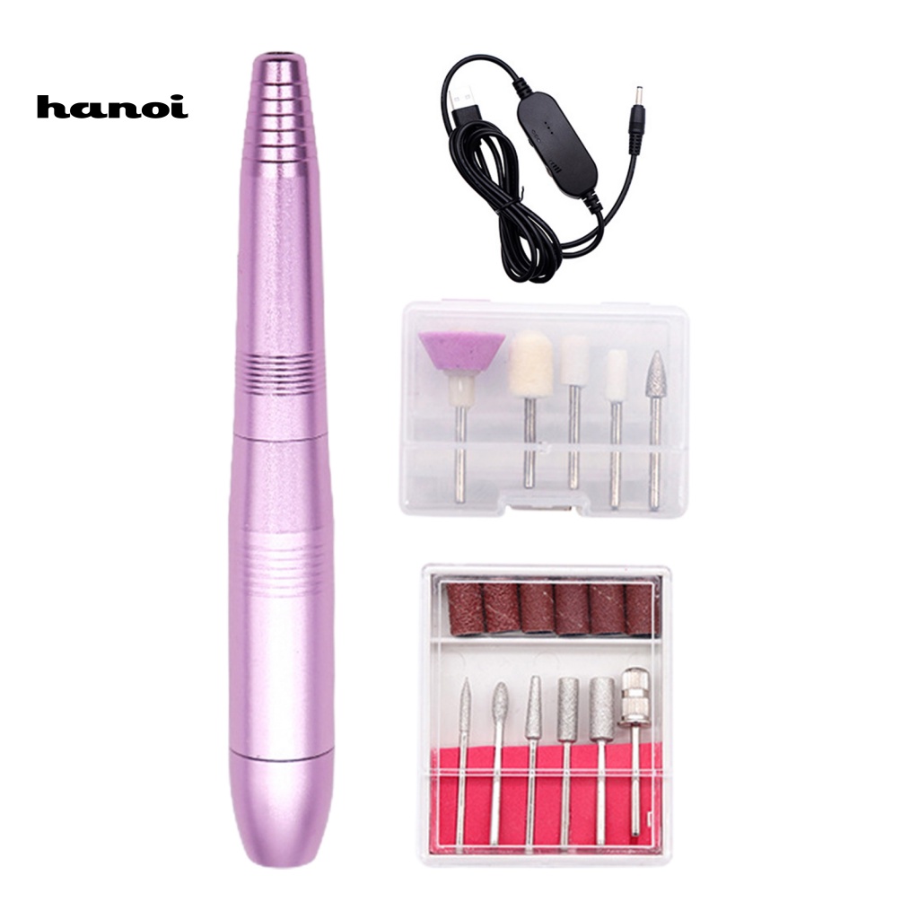 1 Bộ Máy Khoan Móng Tay 18000RPM-19000RPM Giao Diện USB Tiếng Ồn Thấp 5V / 1A Chuyên Dụng Cho Salon