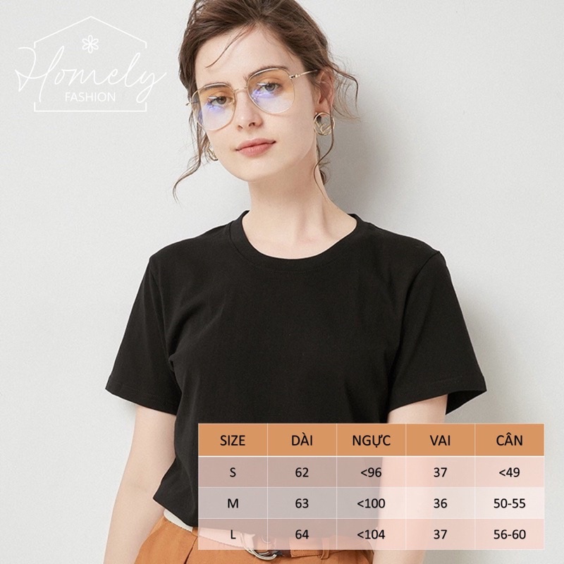 Áo Thun Nữ Cổ Tròn Chely  Ngắn Dáng Suông Cao Cấp Chất Cotton Basic Z.R  Chất Vải Đẹp Gồm 6 Màu Siêu Hot Z1 | BigBuy360 - bigbuy360.vn
