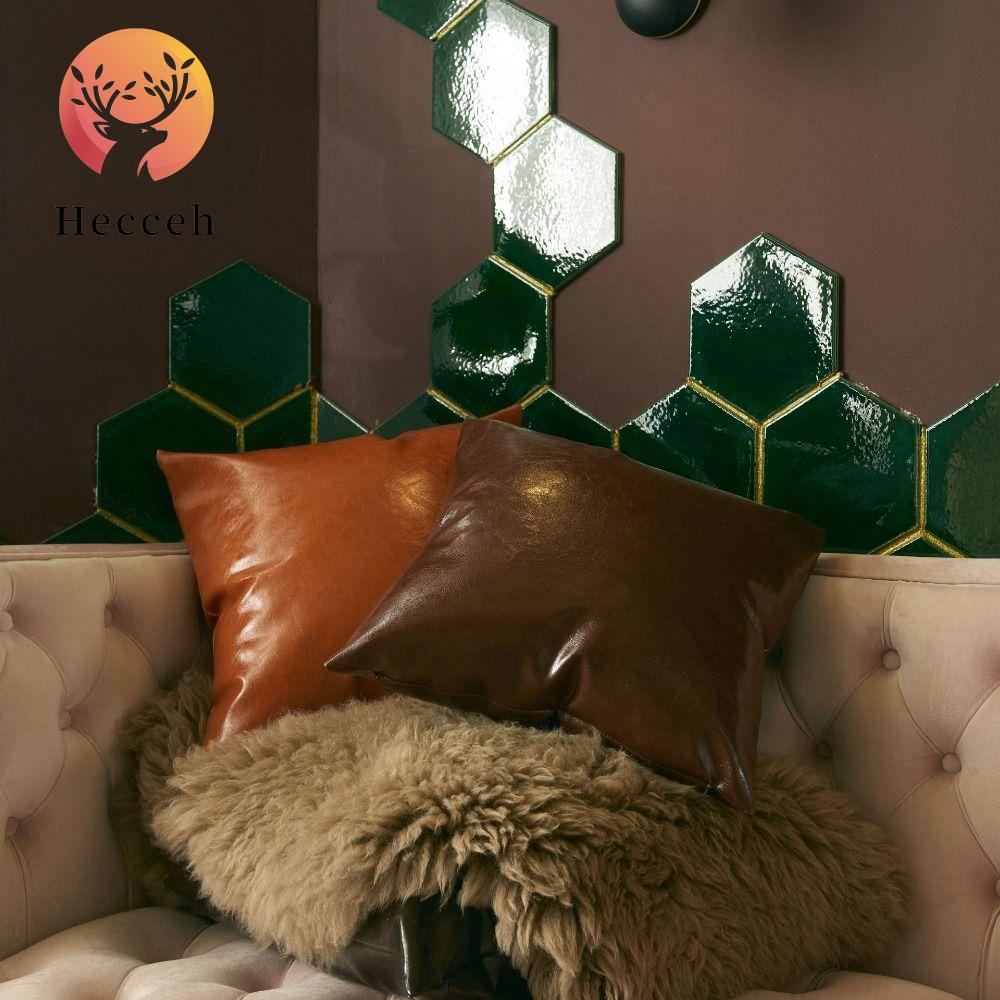 Vỏ Gối Giả Da Mềm Mại Phong Cách Bắc Âu Trang Trí Nội Thất