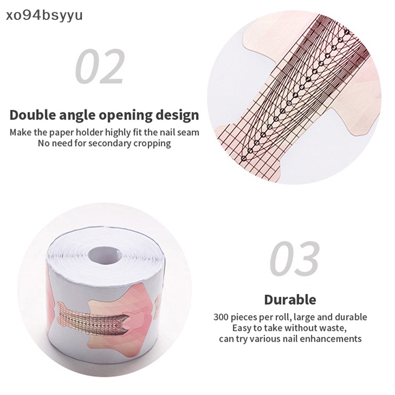 Set 100 / 300 Tờ Giấy Hỗ Trợ Nối Dài Móng Tay xo94bsyyu