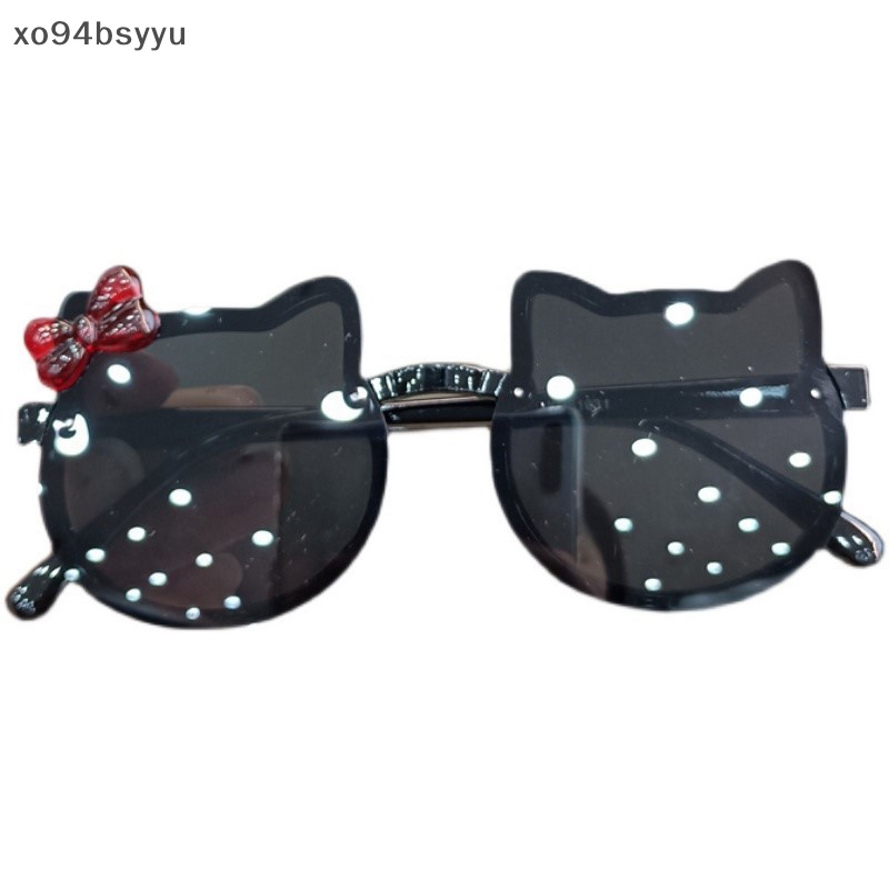 Kính Mát Xo94Bsyu Hình Mèo Kitty Chống Tia UV Thời Trang Mùa Hè Cho Bé