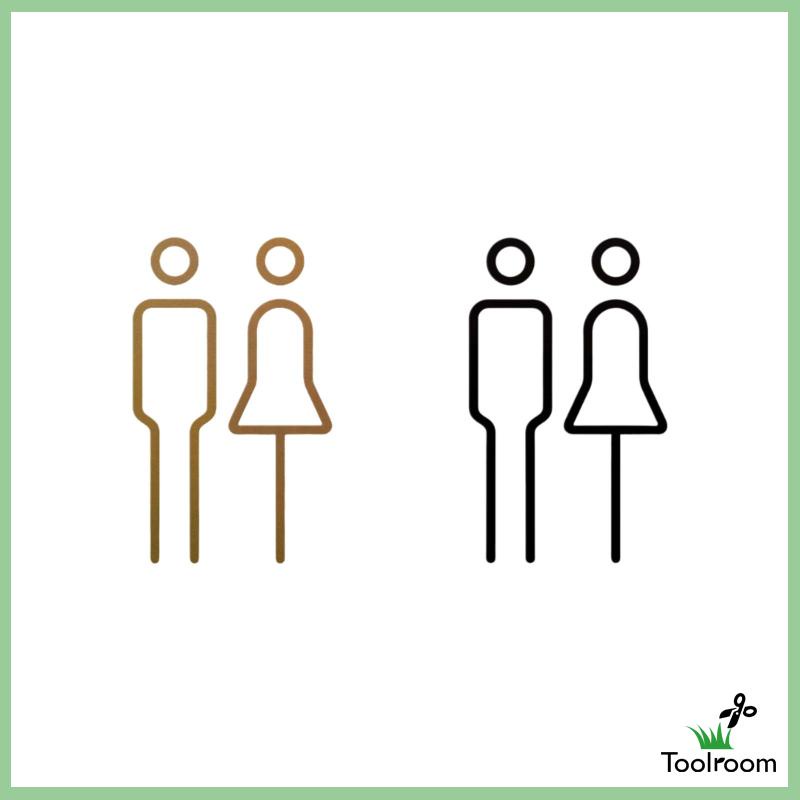 Bảng Kí Hiệu Toilet Nam Nữ Trọng Lượng Nhẹ