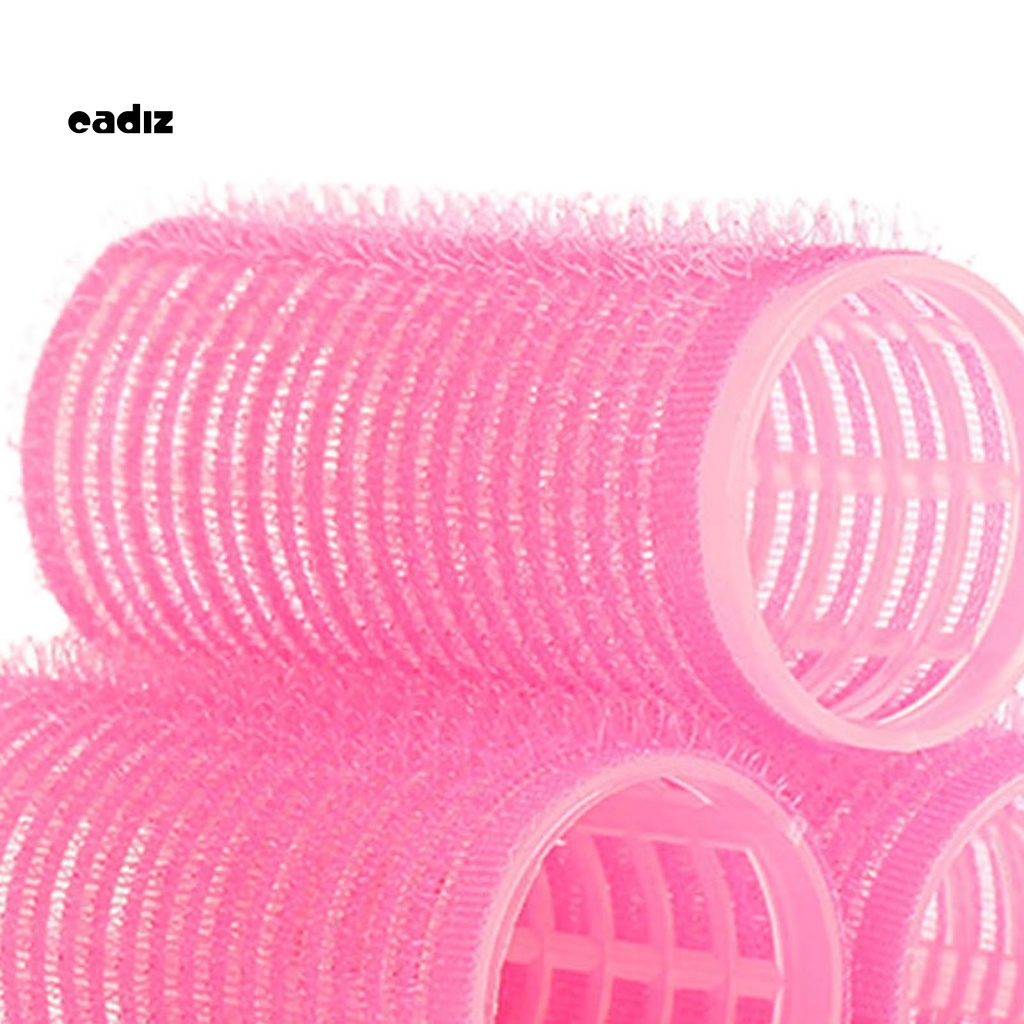 Set 10 Lô Uốn Tóc Tự Dính Không Dùng Nhiệt Màu Sắc Ngẫu Nhiên DIY