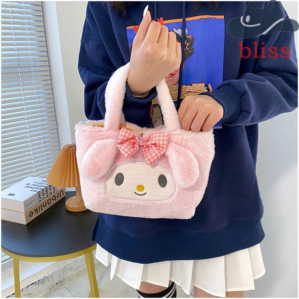 Túi Tote Hình Thỏ Nhồi Bông Dễ Thương Đựng Điện Thoại