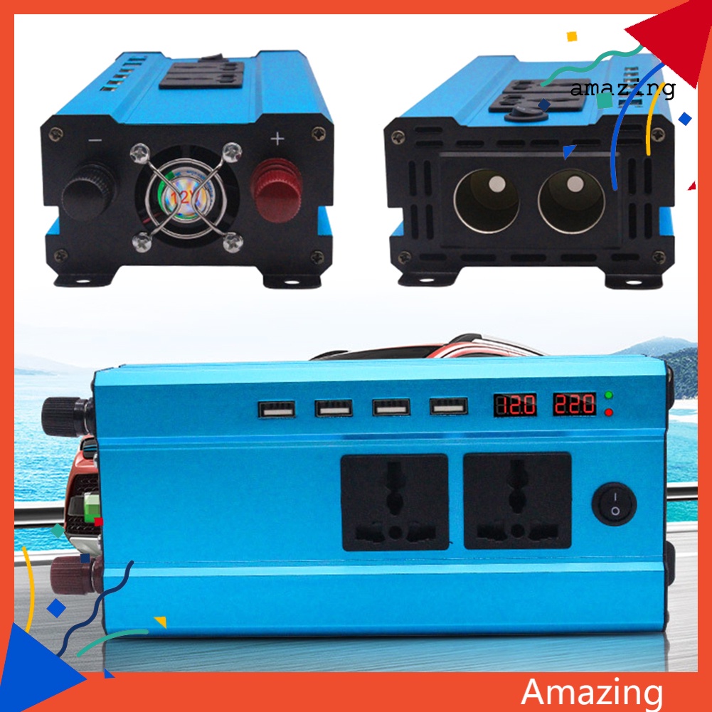 Bộ SạC 4 CổNg USB 1200W HiểN Thị Kỹ ThuậT Số Cho Xe Hơi